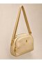 Cream Women's Stylish Design 3-Compartment Crossbody Bag - 4