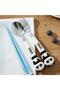 Children's Fork, Spoon and Chopstick Set with Animal Figures, Set of 3