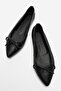 Kamilian Women's Genuine Leather Ballerinas Black - 4