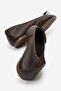 Kamilian Women's Genuine Leather Ballerinas Brown - 3