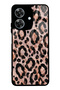 Realme Note 60 Rose Gold Leopard Design Glossy Phone Case