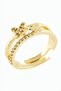 Butterfly Zircon Stone Metal Ring