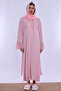 Comfortable Cut and Breastfeeding Feature Maternity and Postpartum Set with Hijab, 5 Pieces Effortt - Pink - 3