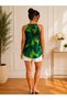 Women's Ring Detailed Patterned Single Jersey Stylish Summer Blouse - 3