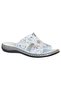 26Y Nbl14 White Women's Genuine Leather Daily Slippers