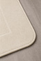 Cream 3-Piece Large Size Bathroom Rug Mat Set Non-Slip Leather Based Washable Toilet Set Venisa - 4