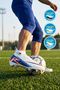610 Superfly g White-Black Boys' Football Boots
