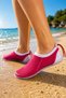 Women's Sea Shoes Non-Slip Sole Quick Drying Pool Beach Sea Shoes Fuchsia - 2