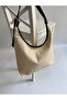 Ema Model Hand and Women's Shoulder Bag Linen Bitter Brown - 2