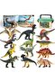 Dinosaur World Figurine Set, 7 Pieces, without Storage Box and Educational Book, for Kids