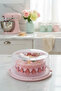 24 cm Cake Carrying and Storage Container |   Cake Pan with Lid |   Transparent Cake Pan |   Cake, Cookie, and Dessert Storage Container