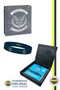 Original Licensed Navy Blue Silicone Bracelet with Laser Gift Wooden Box