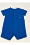 Boy's Short Jumpsuit - 100% Natural Cotton - Sax Blue