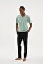 Kly 26152 Men's 100% Cotton V-Neck Half Sleeve Pajama Set'Couple Set Can Be Made' - 5