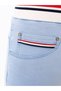 Plus Size Elastic Waist Lace-Up Back Pocket Lycra Women's Capri - 5