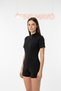 Women's Diving Fabric - Chest Padded - Zippered Pool and Sea Swimmer Swimsuit Short Sleeve Sea Jumpsuit Swimwear - 2