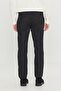 Men's Black Cotton Slim Fit Slim Fit Side Pocket Dobby Stretch Casual Trousers - 5