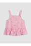 Lcw Kids Pink Daisy Patterned Girls' Shorts Set - 2
