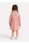 Girls Ruffle Waist Long Sleeve Dress - 5