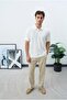 Marrakech Men's Black Wrinkled Fabric Oversize Polo Collar T-Shirt - 2