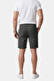 Smoked Slim Fit Lycra Striped Textured Elastic Waist Drawstring Men's Shorts Capri 2601743 - 5