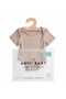 - Personalized Baby Organic Bamboo Spandex Bodysuit - Mocha_6-12M - 6
