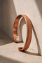 Men's and Women's Copper Bracelet with Leather Weave on Top and Magnet Model Pure Copper Bracelet - 5