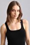 Egyptian Modal by Tencel U Helen Thick Strap Long Undershirt Black - 6