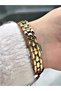 Special Design Steel Cord Gold Color Women Wrist Watch Es6986Mr - 4