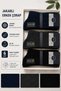 Premium Men's Bamboo Jacquard Socks 6-Pack Size 40-45 Soft Textured Classic Socks