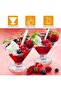 50 Sets Plastic Martini Glasses, 5 oz Clear Cocktail Dessert Parfait Glasses Unbreakable Mini Martini Cups - 8