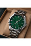 Men's Wristwatch Silver Color with Calendar Sport & Classic Gift Boxed - 2