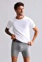 Egyptian Modal by Tencel Hercules Slim Fit Crew Neck Undershirt / T-Shirt White - 3