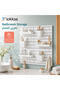 مجموعة منظمات الحائط البيضاء مقاس 56×56 سم، لوح تخزين مثبت على الحائط مع خطافات، 4 ألواح، 3 صناديق مربعة، 3 صواني طويلة، منظم موفر للمساحة للمطبخ والحمام والمكتب - 6