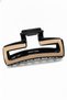 Stylish Black Tawny Brown Detailed Large Size Hair Clip
