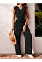 Women's Sleeveless V-Neck Aerobin Blouse and Pants Two-Piece Set - 2