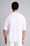 Boxy Fit Crew Neck Bosnia Printed Short Sleeve White T-Shirt I1071Ax26Hs - 5