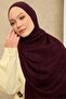 شال قطني من نايا بنمط حجري بلون البرقوق - 3