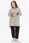 Two Thread Striped Basic Women's Tunic - 2