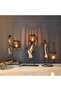 Black Retro Candle Holder African Tribal Lady Rustic Candlestick Holders, Romantic Vintage, Abstract Metal Wire - 4