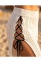 Knitwear Beach Pants with Rope Detail on the Sides - 2