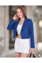 Double Breasted Crop Blazer Jacket - 3