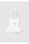 1756 Baby Girl White Dress and Headband