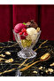 Glass Ice Cream Bowl with Stand - Snack Bowl (180ml) 6 Pieces - 3
