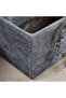 Utah Polyresin Rectangle Planter 80x37.5x40.5cm - Black - 3