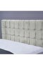 VISTA HEADBOARD VELVET WHITE L-200 : H-125 CM - 3