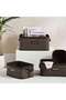 Dorian Bamboo Rectangular Basket With Fabric Liner 32x22x14cm-natural/black - 4