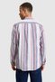 Men's Navy Blue Long Sleeve Striped Shirt 50322242-Vr033 - 5