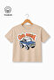 Truck Printed Casual Short Sleeve Summer Boy's T-Shirt - 2