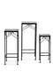 Medley 3-piece Square Metal Planter Stand - Black - 5